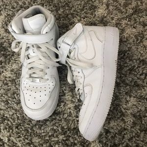Nike mid Air Force 1 white